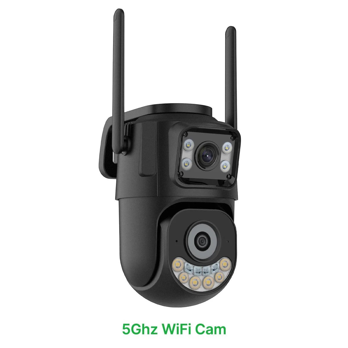 External Wifi PTZ Camera Dual Lens 2.4Ghz&5Ghz Wifi Outdoor IP Camera Auto Tracking Security Protection CCTV Surveillance Icsee