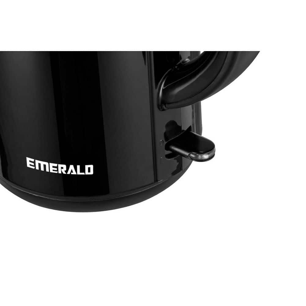 7.6-Cup Stainless Steel Interior Black Tea Cordless Electric Kettle